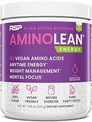 Supplément d'aminoline essentiel à base de plantes rsb nutrition, 7,94 oz (225 g)