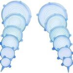 Couvercles extensibles en silicone paquet de 12 couvercles durables et réutilisables silicone