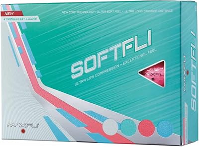 Balles de golf multicolores translucides maxfli 2021 softfli