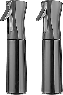 Flacon de pulvérisation pour cheveux rechargeable en plastique vide amater, paquet de 2