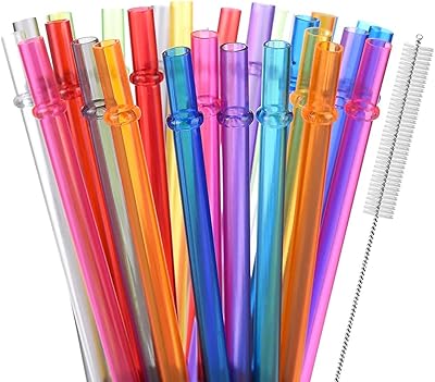 Pailles de rechange en plastique tritan réutilisables arc-en-ciel de 27 cm pour tasses de 20 oz et 30 oz, lot de 25 avec brosse de nettoyage. DIAYTAR COTE D'IVOIRE est une boutique en ligne généraliste qui propose plus de 300 000 références de produits variés. Elle est considérée comme l'une des boutiques en ligne les plus importantes de Côte d'Ivoire. Elle offre une gamme large de produits pour répondre aux besoins de sa clientèle.