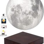 Lampe de lune magnétique à impression 3d vg azir, lampe de lumière