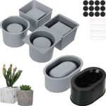 3 ensembles de moules de jardinière en silicone pour cour en béton