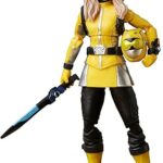 Figurine d'action power rangers beast morphers yellow ranger de la collection lightning, 6