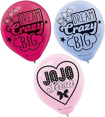 Amscan jojo siwa bb111900 ballons de fête d'anniversaire, taille unique, multicolore