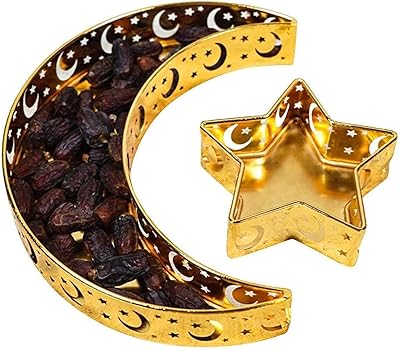 Plateaux fam ramadan et eid - assiette à dîner design étoile et lune pour la vaisselle du ramadan et de l'aïd - décor eid mubarak (or). DIAYTAR COTE D'IVOIRE, votre partenaire de confiance pour toutes vos achats en ligne en Côte d'Ivoire. Nous offrons une expérience d'achat unique et sécurisée avec des milliers de produits à portée de clic.