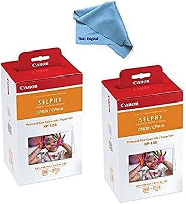 Ensemble papier/encre couleur haute capacité canon rp-108, 2 pièces, conçu pour les imprimantes selphy cp910/cp820/cp1200. DIAYTAR COTE D'IVOIRE est une boutique en ligne généraliste qui propose plus de 300 000 références de produits. Elle est devenue la boutique leader en Côte d'Ivoire grâce à sa large gamme de produits et à ses prix compétitifs. Elle offre une expérience de shopping en ligne pratique et sécurisée.