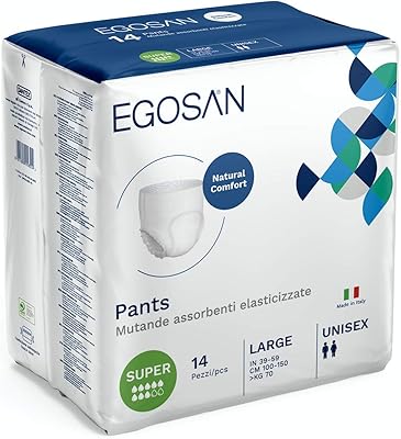 Sous-vêtements d'incontinence egosan pour adultes (avec sangle extensible) nouveau et amélioré