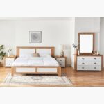 Home box oxford king size ensemble de chambre à coucher, 5 pièces, taille