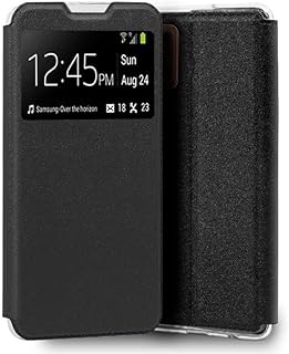 Étonnante coque à rabat pour motorola moto g9 plus noir uni