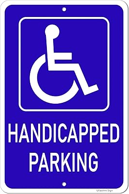 Panneau de stationnement pour personnes handicapées uflashmi, grand panneau de stationnement pour personnes handicapées, métal, 12 x 18 pouces. DIAYTAR COTE D'IVOIRE, la boutique en ligne la plus visitée en Côte d'Ivoire, propose des produits de haute qualité à des prix compétitifs et des livraisons rapides.
