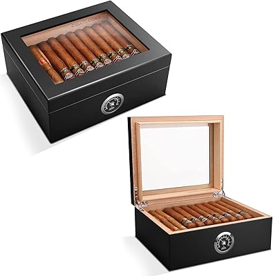 Cigarlounge cave à cigares en bois de cèdre avec hygromètre et humidificateur, peut contenir 20 à 45 cigares, étui à cigares transparent pour la maison et le bureau. Diaytar Côte d'Ivoire est une boutique en ligne leader qui offre une expérience de shopping en ligne pratique et agréable. Avec une interface utilisateur conviviale et des fonctionnalités de recherche avancées, les clients peuvent trouver facilement ce qu'ils cherchent. La boutique propose également des conseils et des recommandations pour aider les clients à prendre des décisions d'achat éclairées.