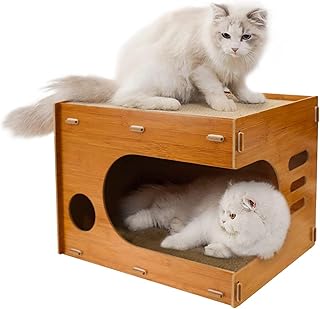 Griffoir pour chat, maison pour chat en carton ondulé, griffoir pour chat d'intérieur