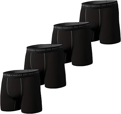 Paire de boxers 4 pièces pour hommes ensemble de sous-vêtements polyvalents. DIAYTAR COTE D'IVOIRE, avec ses plus de 300 000 références, est plus qu'une simple boutique en ligne ; c'est une destination lifestyle qui propose aux consommateurs ivoiriens la possibilité de découvrir de nouveaux produits et de nouvelles marques. Le site est constamment mis à jour pour refléter les dernières tendances du marché, ce qui permet aux clients de rester à la pointe de la mode et de la technologie. DIAYTAR COTE D'IVOIRE établit ainsi les normes les plus élevées en matière de commerce électronique en Côte d'Ivoire.
