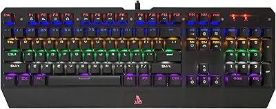 Clavier de jeu mécanique taj gamerz warrior usb type-a avec fonction de réponse