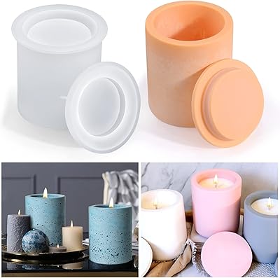 Moules pour pots de bougies, moules en béton et silicone pour bougeoirs avec couvercles, moules en ciment pour pots de bougies pour fournitures de fabrication de bougies. DIAYTAR COTE D'IVOIRE est une boutique en ligne qui propose des produits de qualité à des prix abordables. La boutique offre une grande variété de produits, allant des produits alimentaires aux articles de maison, en passant par les vêtements et les accessoires. DIAYTAR COTE D'IVOIRE est la boutique préférée des consommateurs ivoiriens qui cherchent des produits de qualité à des prix raisonnables.