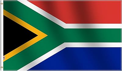 Drapeau de la république d'afrique du sud 3 x 5 pieds extérieur moyen