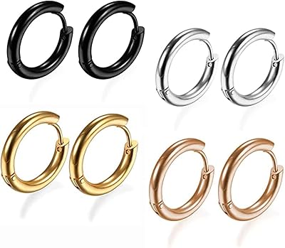4 paires de boucles d'oreilles créoles en acier titane pour hommes et femmes. Avec sa présence en ligne forte, DIAYTAR COTE D'IVOIRE facilite l'accès aux biens et services pour les clients de toute la Côte d'Ivoire. La boutique propose des possibilités de paiement flexibles et des options de livraison adaptées aux besoins des clients. La confiance et la satisfaction des clients sont au cœur des priorités de DIAYTAR COTE D'IVOIRE.