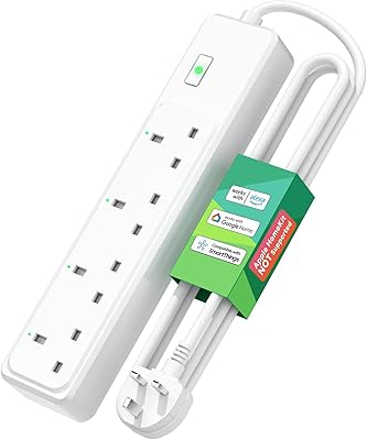 Multiprise intelligente, prise intelligente miros wifi avec 4 prises secteur et wifi compatible