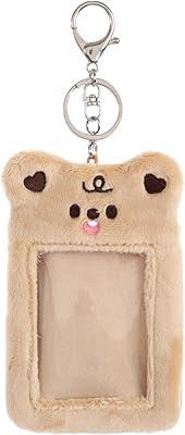 Nc kawaii bear peluche photocard holder kpop credit id bank card bus étui
