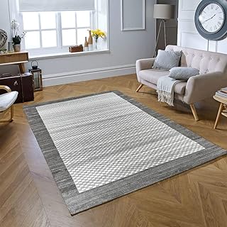 Tapis rectangulaire gris neutre super doux pour chambre à coucher, salon et salle