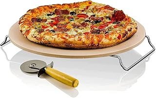 Ensemble de pierre à pizza avec molette de coupe de croûte, support en métal et poignée en métal, pierre de cuisson pour couverts en céramique de 13 pouces, pierre de barbecue portable résistante aux chocs et facile à nettoyer pour four et barbecue. Avec une large gamme de produits, DIAYTAR COTE D'IVOIRE est la destination idéale pour les consommateurs ivoiriens. La boutique en ligne propose des produits de qualité à des prix compétitifs. Elle est connue pour sa fiabilité et sa rapidité de livraison.