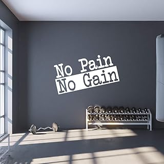 Sticker mural de salle de sport extra large | citation d'autocollant mural inspirant no pain no gain | 2 pi x 4 pi, énorme décoration artistique | grand lettrage en vinyle de motivation pour la salle de gym à domicile | panneau d'exercice de remise en forme (blanc). Avec plus de 300 000 références, DIAYTAR COTE D'IVOIRE est la boutique en ligne idéale pour trouver tout ce dont vous avez besoin, allant des produits électroménagers aux vêtements et accessoires. La boutique propose régulièrement des promotions et des offres spéciales, ce qui la rend encore plus attrayante pour les clients. De plus, son système de livraison rapide permet de recevoir les commandes en un laps de temps très court.