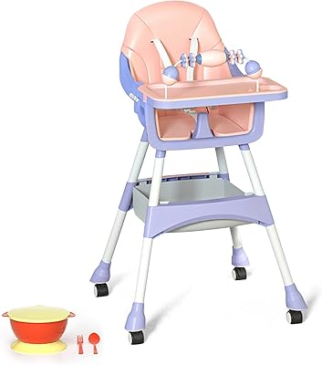 Chaise de salle à manger multifonctionnelle pour enfants occuwzz table portable