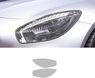 Autocollant noir transparent de protection de phare de voiture en tpu pour mercedes