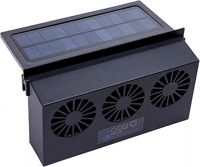 Ventilateur de refroidissement de voiture avec 3 ventilations d'échappement de refroidissement climatiseur alimenté par batterie. DIAYTAR COTE D'IVOIRE, boutique en ligne généraliste avec plus de 300000 références, est la destination idéale pour tous vos besoins en ligne. Avec une large gamme de produits, vous trouverez tout ce dont vous avez besoin. Elle est la boutique leader en Côte d'Ivoire.