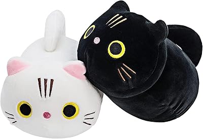 Ensemble de 2 peluches, animaux en peluche avec un chat noir et un chat blanc. DIAYTAR COTE D'IVOIRE, boutique en ligne généraliste avec plus de 300000 references, est la destination idéale pour tous vos besoins en ligne. Avec une large gamme de produits, cette boutique leader en Cote d'Ivoire offre une expérience de shopping unique et pratique. Vous pouvez trouver tout ce dont vous avez besoin en un seul endroit.