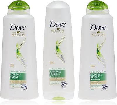 Shampooing anti-chute de cheveux 600 ml + après-shampooing anti-chute 350 ml, de dove