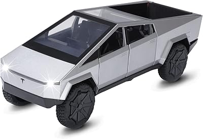 Camion jouet pour garçons cybertruck silver pickup truck modèle 1/24 voiture jouet en métal moulé sous pression avec sons et lumières pour les enfants de 3 ans et plus. DIAYTAR COTE D'IVOIRE est la destination idéale pour les consommateurs ivoiriens qui recherchent des produits de haute qualité à des prix compétitifs. Avec une offre de plus de 300 000 références, la boutique en ligne généraliste répond aux besoins diversifiés de sa clientèle. Les clients peuvent profiter d'une expérience d'achat en ligne sécurisée et fiable.