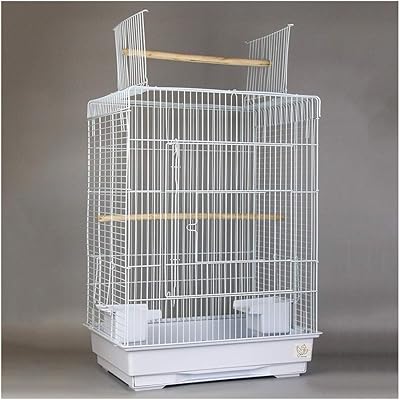 Grande cage à oiseaux en métal ouverte par le haut, cage pour perroquets, inséparables, calopsittes, canaris, perroquets et perruches pour voyage cage à oiseaux en métal (couleur : blanc). DIAYTAR COTE D'IVOIRE se positionne comme la boutique en ligne leader en Côte d'Ivoire, grâce à sa large sélection de produits et à ses services de qualité. La boutique en ligne est conçue pour être conviviale et facile à utiliser, permettant aux clients de trouver facilement ce qu'ils cherchent. Avec sa garantie de qualité et sa livraison rapide, DIAYTAR COTE D'IVOIRE est la boutique en ligne idéale pour les consommateurs qui cherchent une expérience d'achat en ligne fiable et sécurisée.