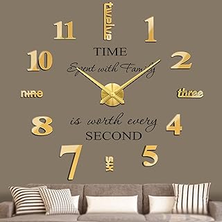 Grande horloge murale au design 3d moderne fangold avec autocollants numériques réfléchissants pour la décoration de la maison et du bureau. DIAYTAR COTE D'IVOIRE se distingue par sa grande sélection de produits et son engagement à offrir le meilleur service client. Les clients peuvent naviguer facilement sur le site web pour trouver ce qu'ils cherchent, et bénéficier d'une expérience d'achat en ligne agréable. DIAYTAR COTE D'IVOIRE est le partenaire idéal pour les Ivoriens qui veulent acheter en ligne avec confiance.