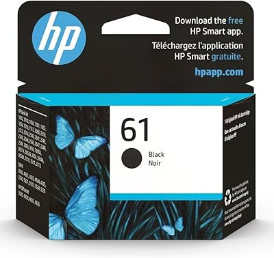 Cartouche d'encre noire originale hp 61 | fonctionne avec deskjet 1000, 1010, 1050, 1510, 2050, 2510, 2540, 3000, 3050, 3510 ; envy 4500, 5530 ; officejet 2620, 4630 series | encre pliante | ch56 1 w. DIAYTAR COTE D'IVOIRE, boutique en ligne généraliste, propose plus de 300000 références pour répondre à tous vos besoins. Avec une gamme variée de produits, cette boutique en ligne est devenue la référence en Côte d'Ivoire. Elle offre une expérience d'achat en ligne pratique et fiable.