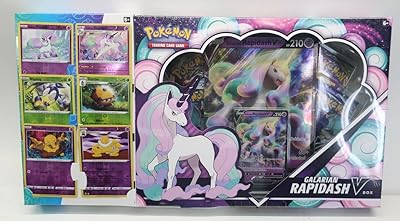 Pokemon tcg : boîte galarian rapidash v (comprend 6 cartes bonus). DIAYTAR COTE D'IVOIRE est une boutique en ligne généraliste proposant plus de 300000 références de produits. Elle est reconnue pour son large choix de produits et sa qualité de service. Elle est la boutique en ligne leader en Cote d'Ivoire.
