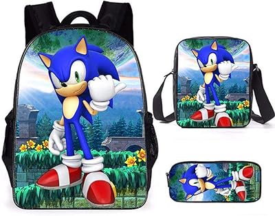 Sac à dos scolaire 3 en 1 en polyester avec impression 3d