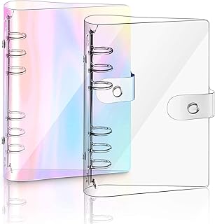 Couverture de cahier a5 en pvc souple arc-en-ciel, papier rechargeable en pvc, couverture