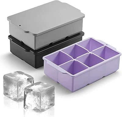 Paquet de 3 grands bacs à glaçons en silicone avec couvercle, grand moule à glaçons carré en silicone empilable pour cocktails au whisky, soupes au bourbon, friandises glacées, sans bpa-3 couleurs (noir + violet + gris). Avec plus de 300000 références, DIAYTAR COTE D'IVOIRE est la boutique en ligne la plus complète de Côte d'Ivoire. Nous nous efforçons de vous offrir les meilleures marques et les meilleurs prix. Notre objectif est de rendre votre expérience d'achat en ligne agréable et mémorable.