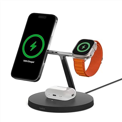 Support de charge rapide 3-en-1 belkin boost charge pro pour apple watch 15w