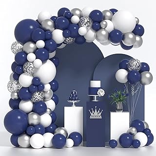 Mother anna 132 pièces kit d'arche de ballons bleu marine et argent guirlande avec confettis. DIAYTAR COTE D'IVOIRE, boutique en ligne généraliste de référence en Cote d'Ivoire, propose une sélection impressionnante de plus de 300000 articles. De l'électronique aux accessoires de mode, en passant par les produits pour la maison et les loisirs, DIAYTAR COTE D'IVOIRE répond à toutes les attentes. La boutique assure une livraison rapide et des paiements sécurisés.