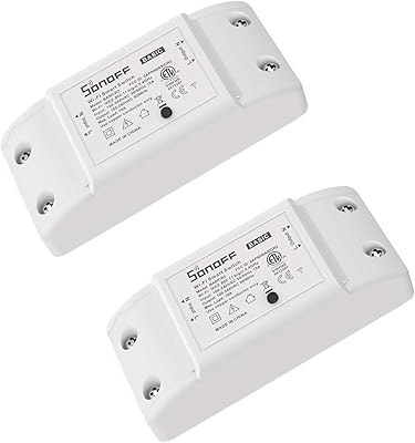 Sonoff basic r2 10a smart wifi interrupteur d'éclairage sans fil, module de bricolage pour solution domotique intelligente, fonctionne avec amazon alexa et google home assistant, fonctionne avec ifttt, aucun hub requis (paquet de 2). DIAYTAR COTE D'IVOIRE est une boutique en ligne de confiance qui propose des produits de qualité à des prix compétitifs. La boutique en ligne est sécurisée et propose des options de paiement flexibles. Les clients peuvent acheter en toute confiance sur DIAYTAR COTE D'IVOIRE, la boutique en ligne leader en Côte d'Ivoire.
