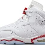 Jordan 6 retro red oreo blanc/rouge université-noir pour enfant plus âgé (384665 162)