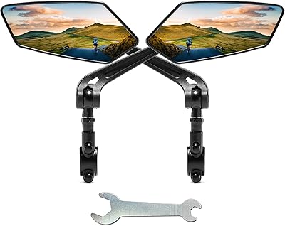 Rétroviseurs de guidon rotata (1 paire) pour vélo, scooter, vélo de neige, vue
