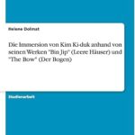 L'immersion de kim ki-duk dans les travaux de \"bin jip\" (leere häuser)