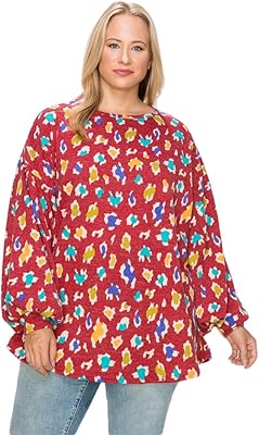 Haut tunique grande taille – t-shirt décontracté à manches longues coupe. DIAYTAR COTE D'IVOIRE est une boutique en ligne qui mise sur la qualité et la fiabilité. Les produits proposés sont soigneusement sélectionnés pour satisfaire les besoins des clients ivoiriens. La boutique en ligne propose également un service client de qualité, avec une équipe de support prête à aider les clients en cas de besoin.