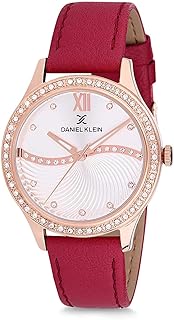 Montre à quartz pour femme, analogique, bracelet en cuir dk12207-7, bracelet