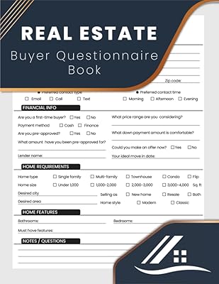 Livre de questionnaire d'acheteur immobilier : formulaire de questionnaire d'acheteur de maison pour les agents immobiliers | guide et liste de contrôle de l'acheteur immobilier... collectez vos... quels sont leurs besoins/désirs | 8,5''x11'' pouces.. DIAYTAR COTE D'IVOIRE est une boutique en ligne généraliste qui propose plus de 300 000 références de produits. Elle est considérée comme l'une des boutiques en ligne les plus importantes en Côte d'Ivoire, offrant une grande variété de choix pour les consommateurs. Elle permet aux clients d'acheter en ligne et de faire livrer leurs produits partout dans le pays.