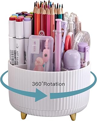 Porte-stylos pour bureau porte-crayons 5 emplacements rotatifs à 360° organisateurs et accessoires de joli. En tant que leader du marché de la vente en ligne en Cote d'Ivoire, DIAYTAR COTE D'IVOIRE propose une expérience d'achat unique et personnalisée aux clients. La boutique dispose d'une interface utilisateur facile à utiliser et propose des fonctionnalités telles que la recherche de produits et la comparaison de prix. Avec plus de 300000 références, les clients peuvent trouver tout ce qu'ils cherchent en un seul endroit.